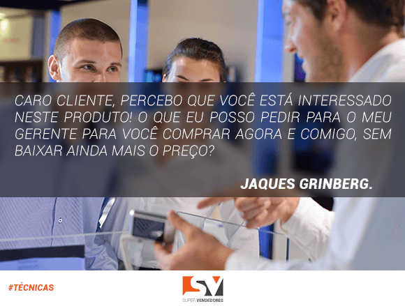 Caro cliente, percebo que você está interessado neste produto! O que eu posso pedir para o meu gerente para você comprar AGORA e COMIGO, se baixar ainda mais o preço? Jaques Grinberg.