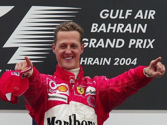 Foto do Michael Schumacher como exemplo de carreira. Transforme sua carreira em vendas em um case de sucesso!
