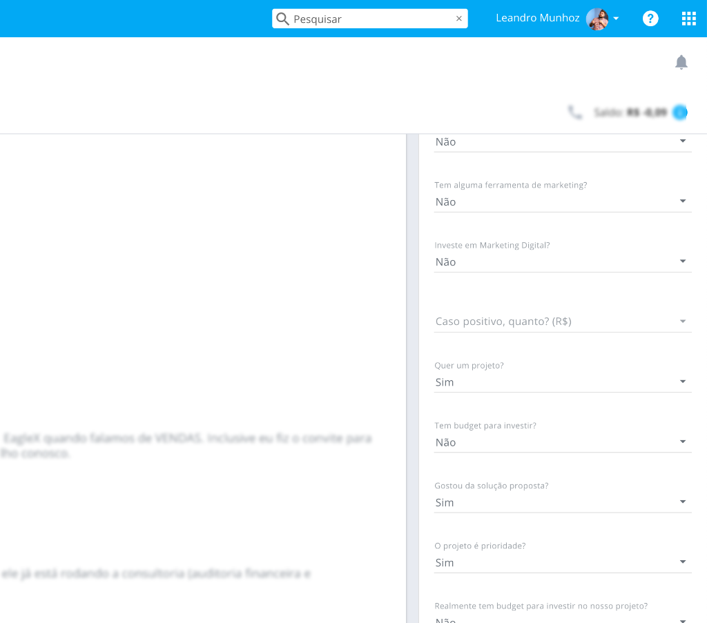 Veja o processo de Qualificação da oportunidade instalada dentro do CRM | RD Station CRM | PROCESSO COMERCIAL