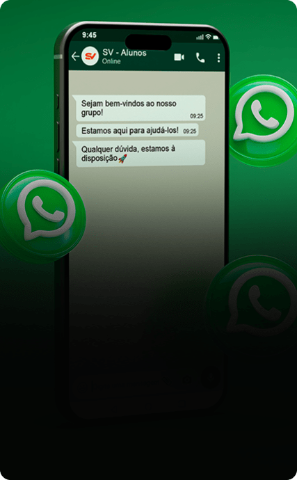 Comunidade de alunos no WhatsApp